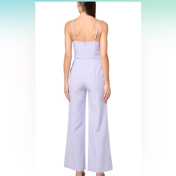 Women's Sleeveless Sweetheart Neck Suiting Jumpsuit Size 6 - Picture 4 of 9